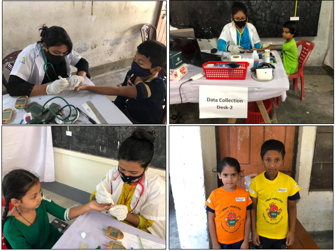 Health Checkup Program for School Children under Hiroshima University-Grameen Communications Research Study Project at Ekhlaspur, Chandpur